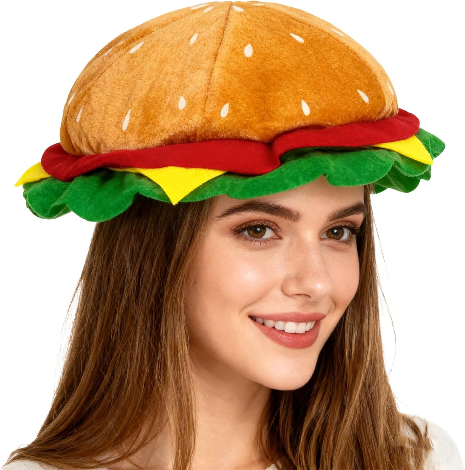 Legendary Halloween Funny Hamburger Hat Women — WeirdThingsToBuy weird find