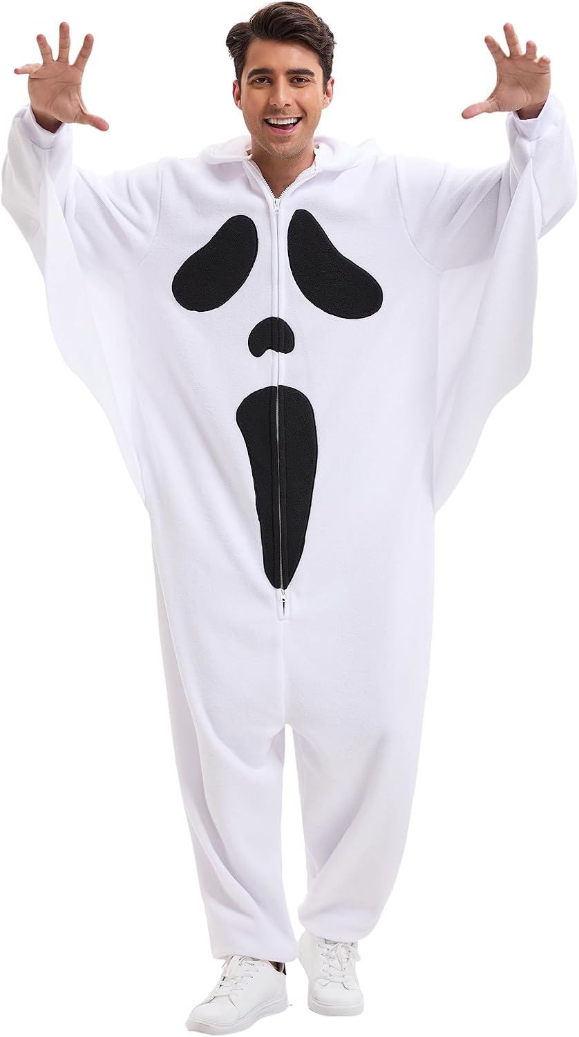 Legendary Halloween Ghost Costumes Adult Onesie — WeirdThingsToBuy weird find