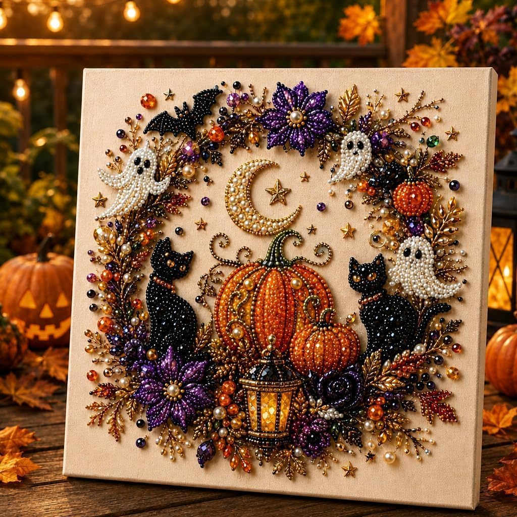 Legendary Halloween Ghost Pearl Art Kit — WeirdThingsToBuy weird find