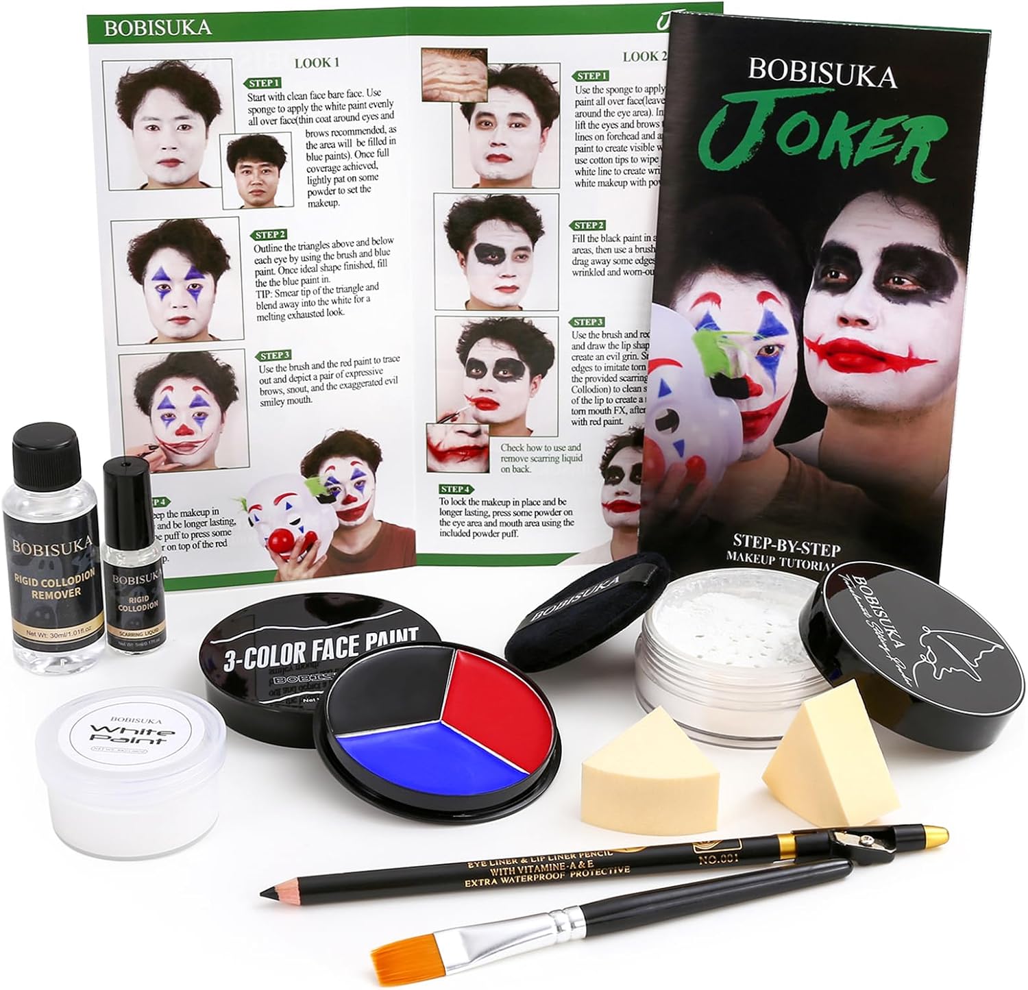 Legendary Halloween Joker Clown Makeup Complete — WeirdThingsToBuy weird find