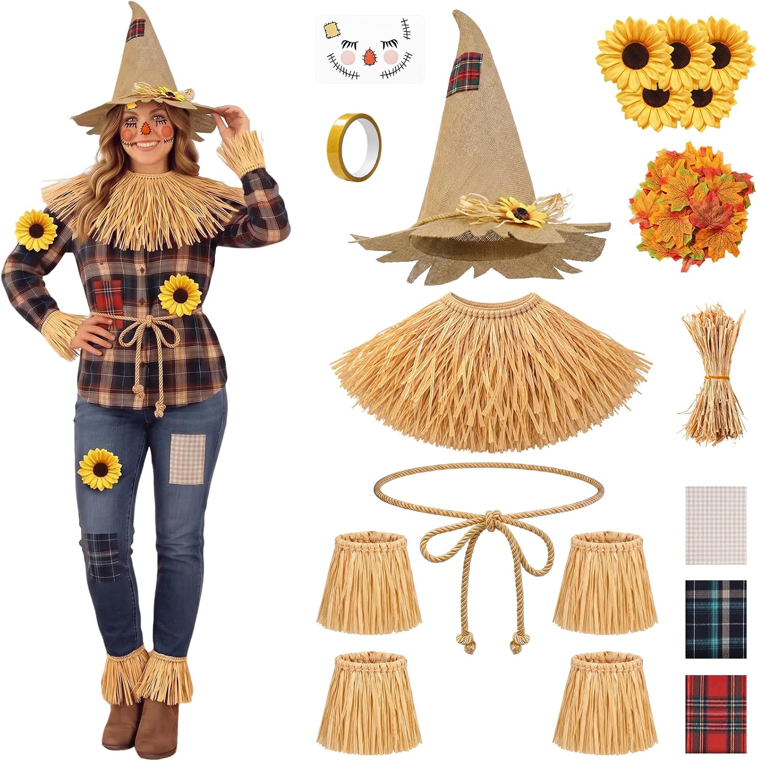 Legendary Halloween Scarecrow Costume Set Adult — WeirdThingsToBuy weird find