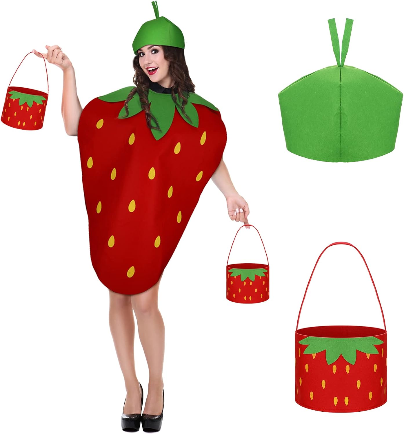 Legendary Halloween Strawberry Costume Women Fruit — WeirdThingsToBuy weird find