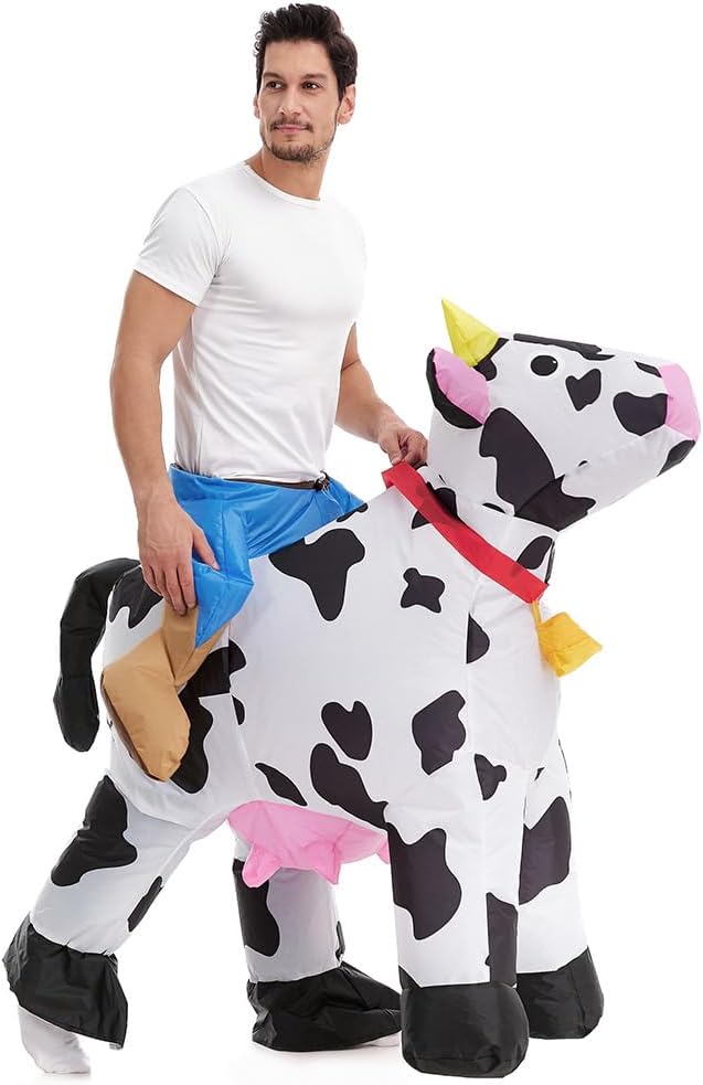 Legendary Inflatable Adult Cow Costume Piggy — WeirdThingsToBuy weird find