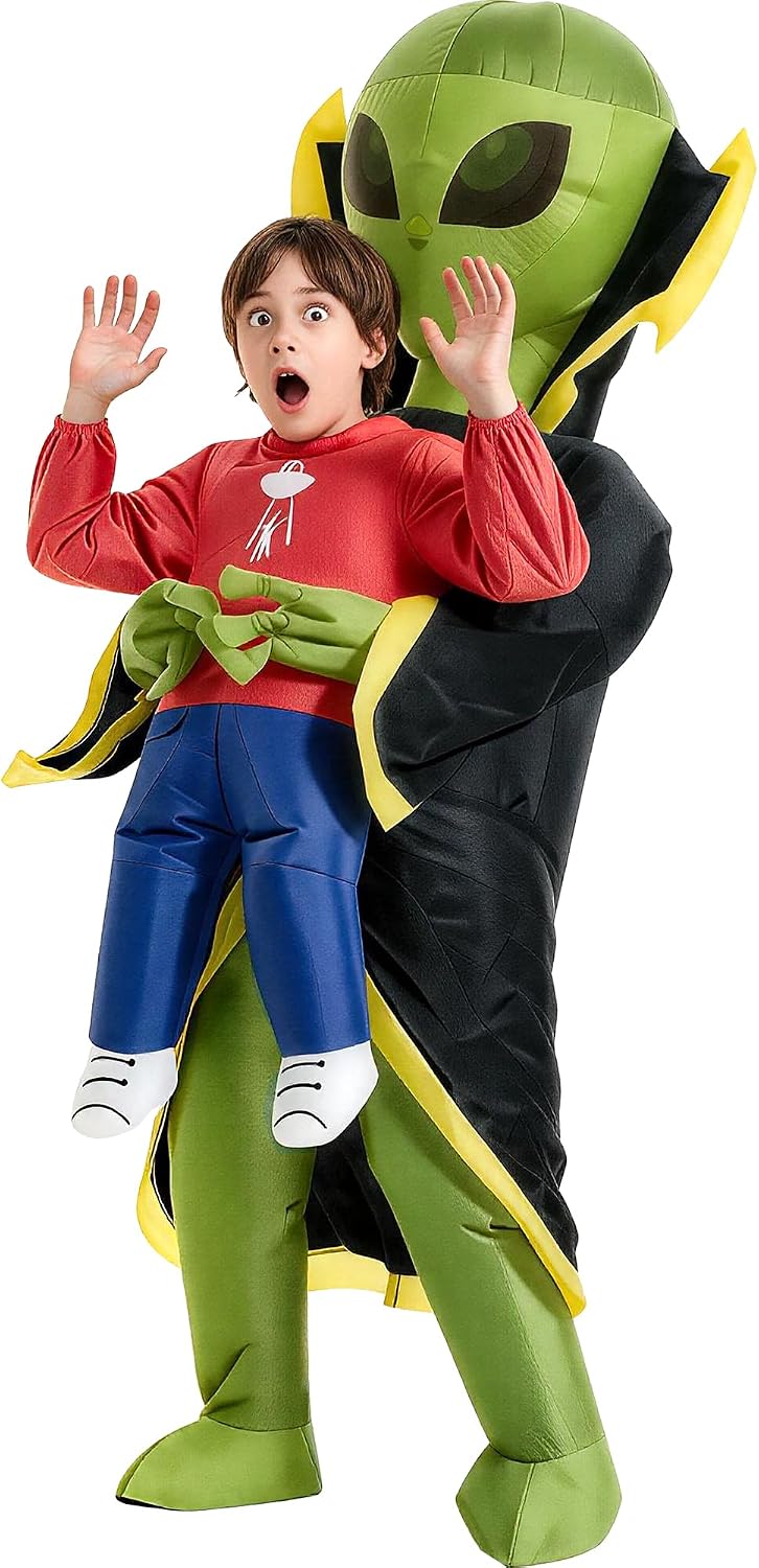 Legendary Inflatable Alien Costume Kids Blow — WeirdThingsToBuy weird find