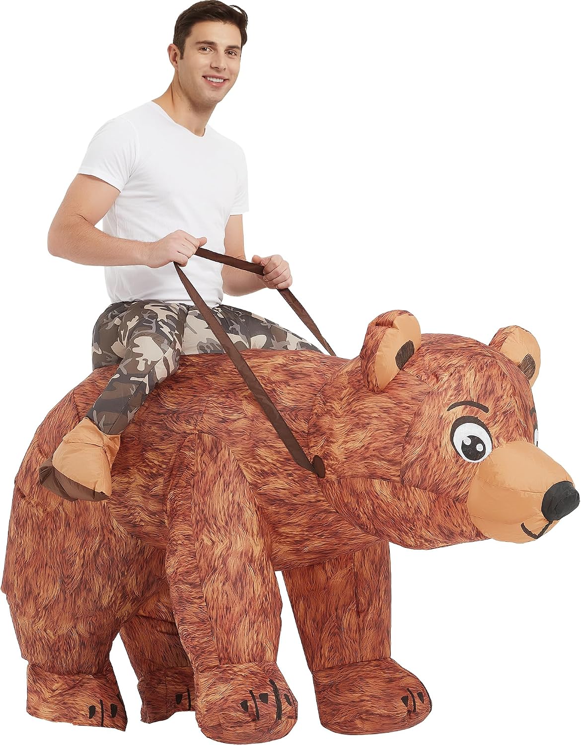 Legendary Inflatable Bear Costume Adult Blow — WeirdThingsToBuy weird find