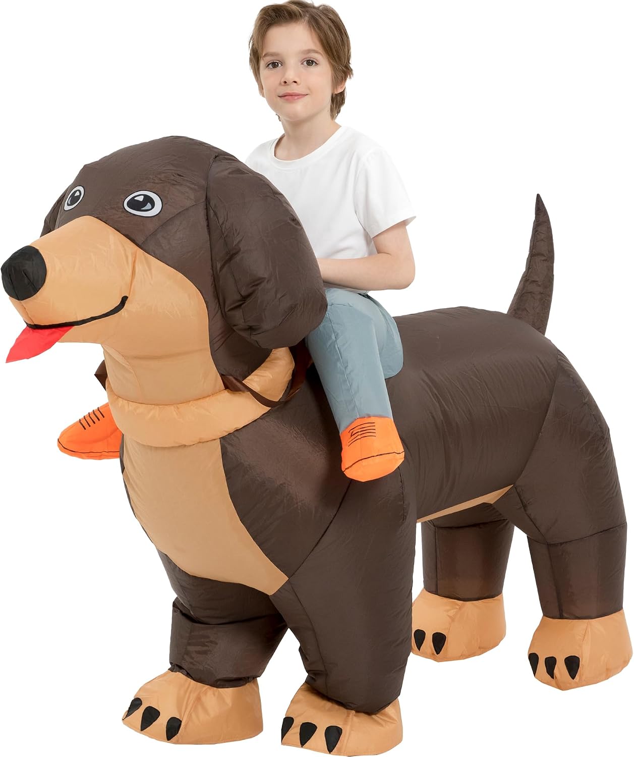 Legendary Inflatable Dog Costume Kids Blow — WeirdThingsToBuy weird find