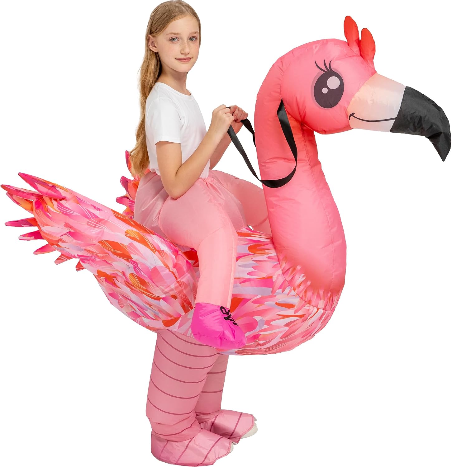 Legendary Inflatable Flamingo Costume Kids Blow — WeirdThingsToBuy weird find