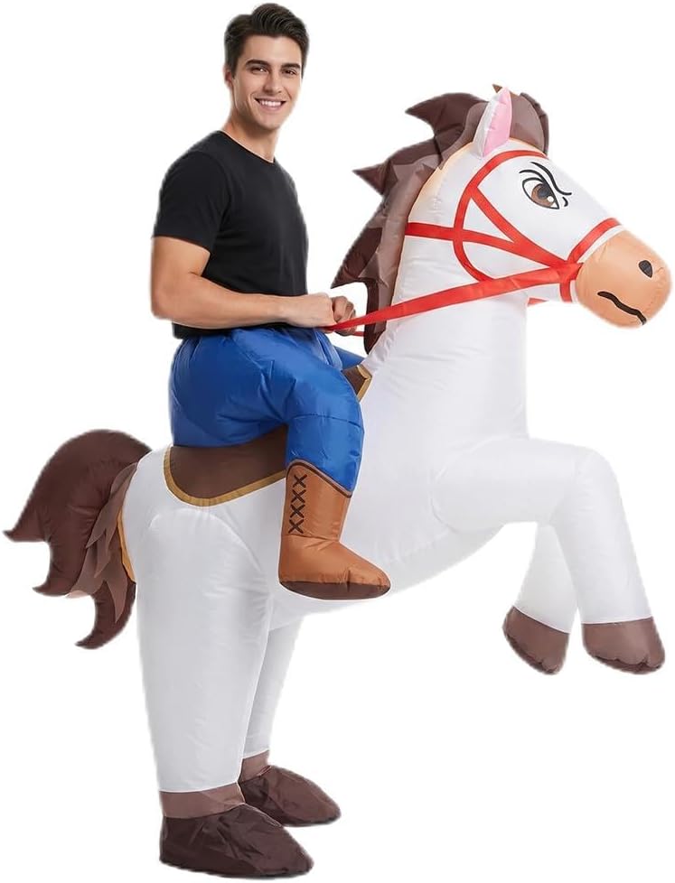 Legendary Inflatable Horse Costume Adult Blow — WeirdThingsToBuy weird find