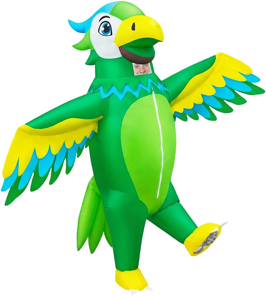 Legendary Inflatable Parrot Costume Halloween Full — WeirdThingsToBuy weird find