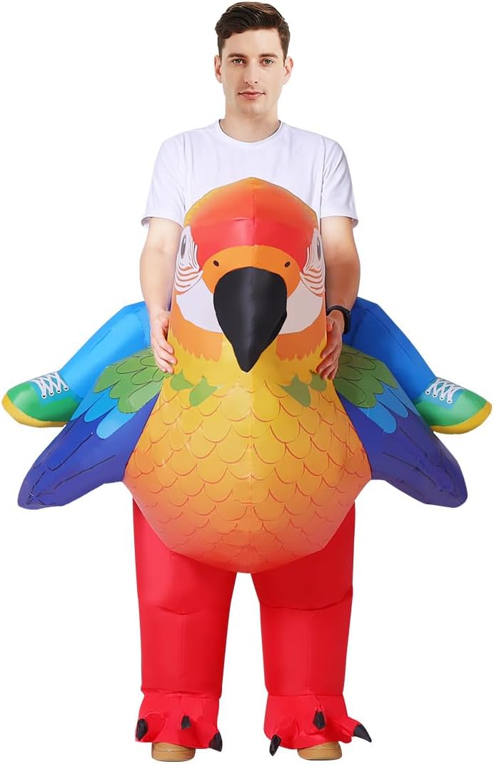 Legendary Inflatable Parrot Costumes Halloween Blow — WeirdThingsToBuy weird find