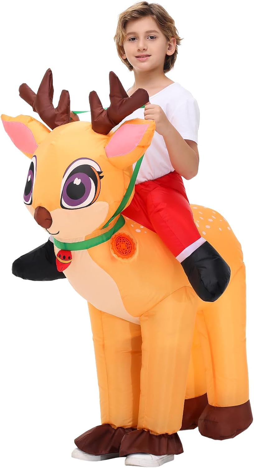 Legendary Inflatable Reindeer Costume Kids — WeirdThingsToBuy weird find