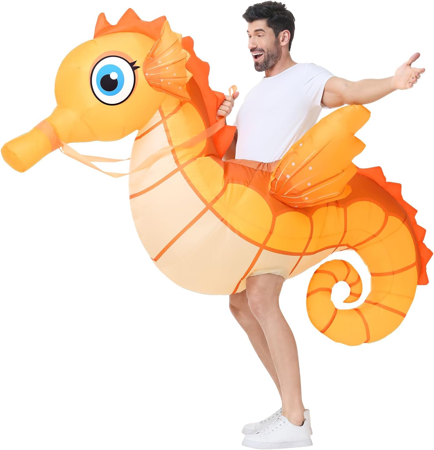Legendary Inflatable Seahorse Costume Adult Funny — WeirdThingsToBuy weird find