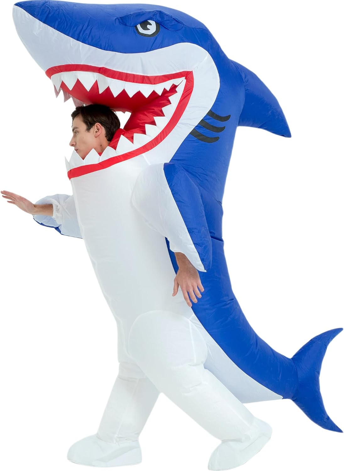 Legendary Inflatable Shark Costume Adult Blow — WeirdThingsToBuy weird find