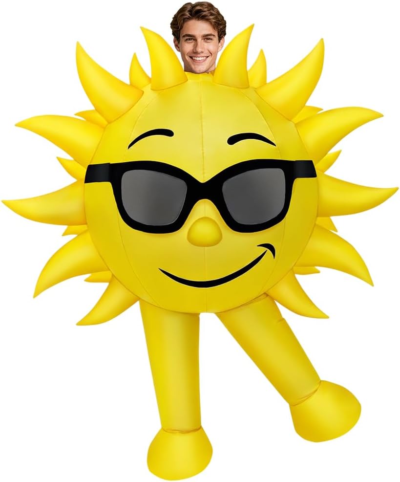 Legendary Inflatable Sun Costume Adult Yellow — WeirdThingsToBuy weird find