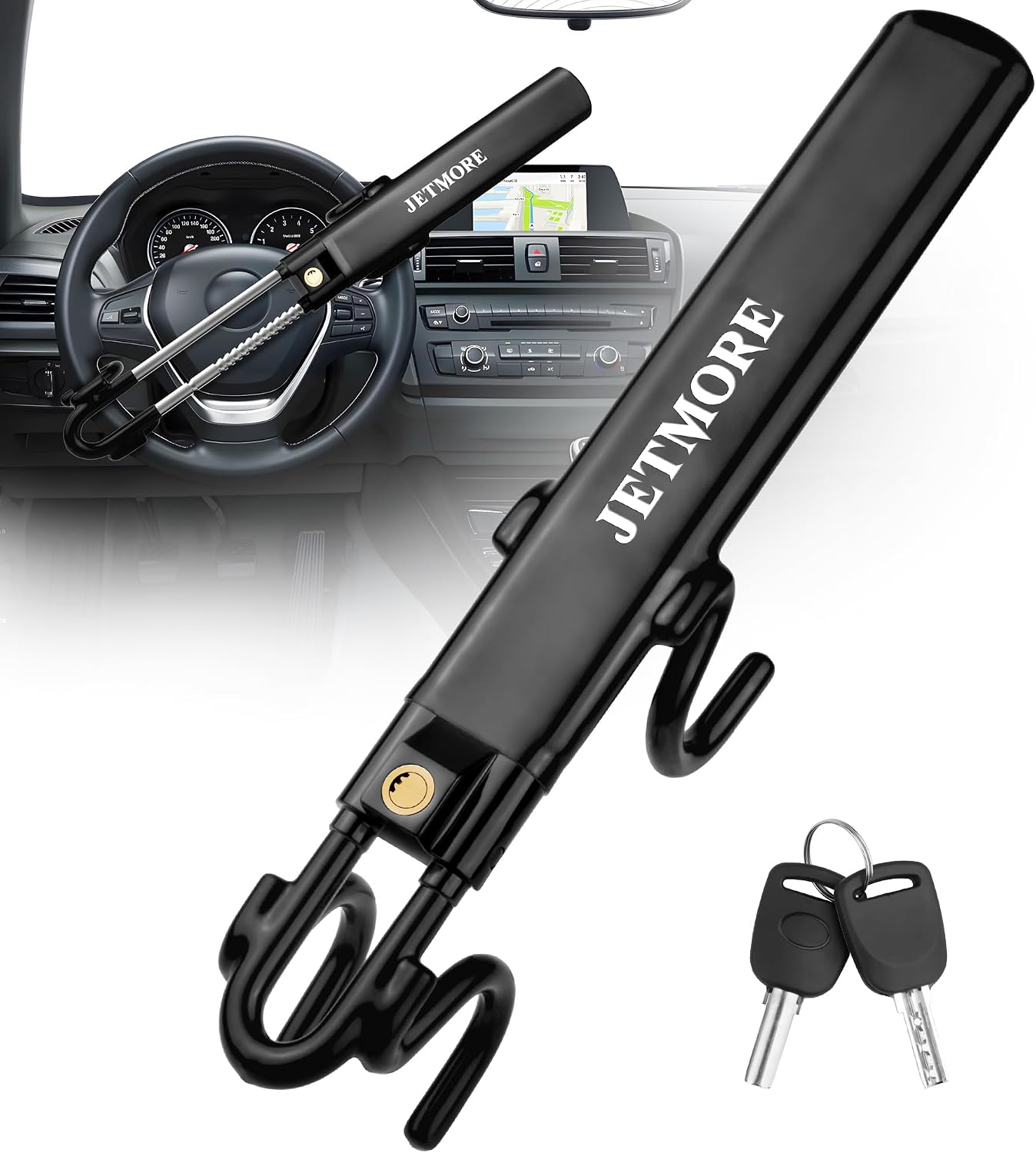 Legendary Jetmore Steering Wheel Lock Heavy — WeirdThingsToBuy weird find