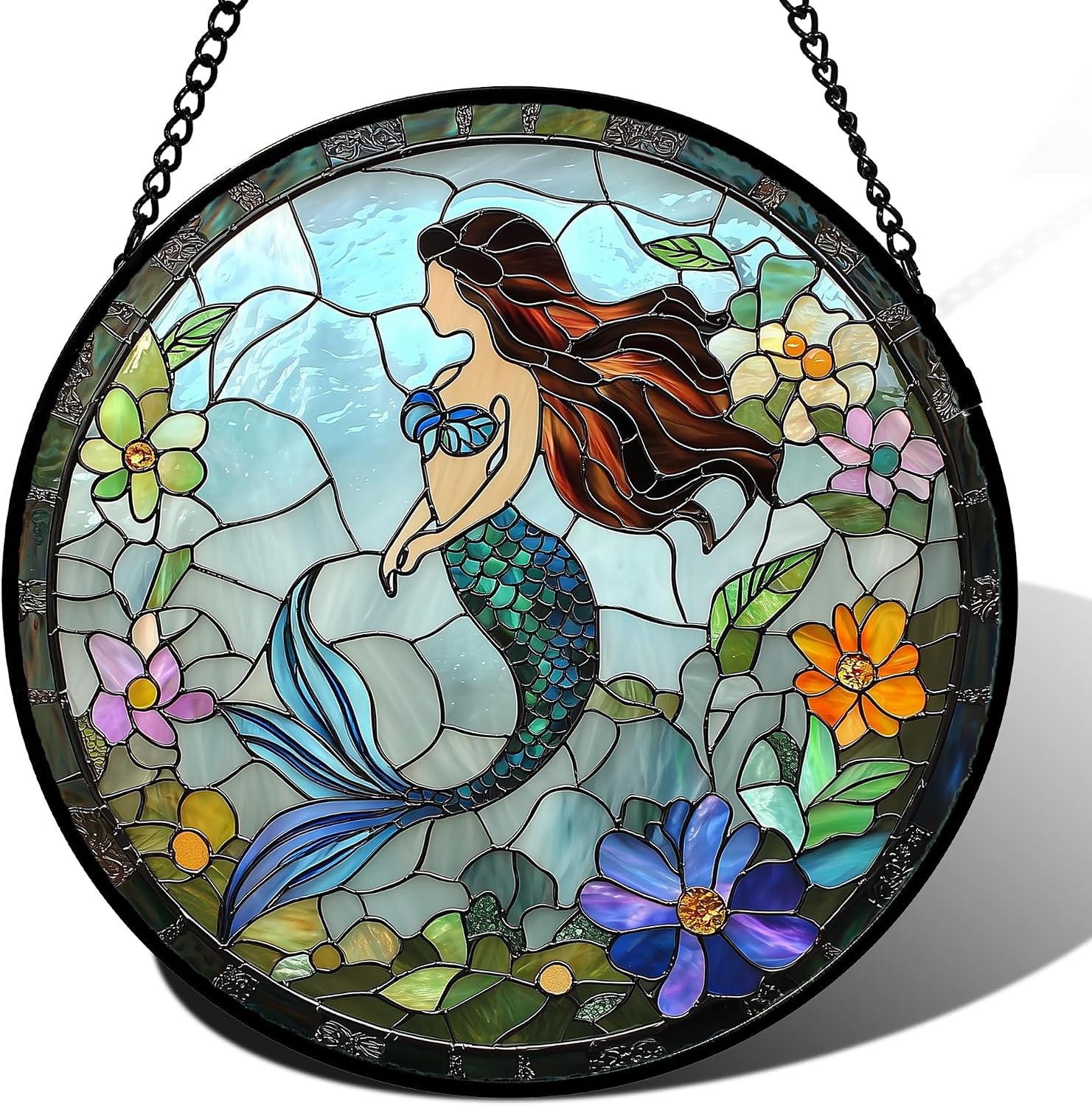 Legendary Josumaly Stained Glass Window Hanging — WeirdThingsToBuy weird find