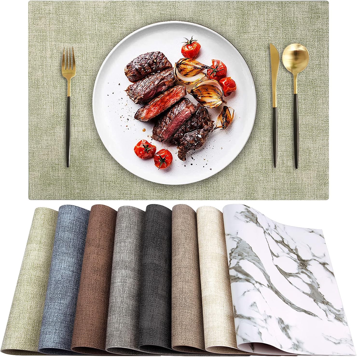 Legendary Landview Leather Heat Resistant Placemats — WeirdThingsToBuy weird find