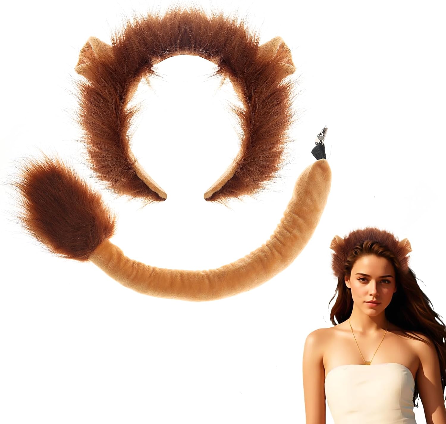 Legendary Lion Ear Headband Women Costume — WeirdThingsToBuy weird find