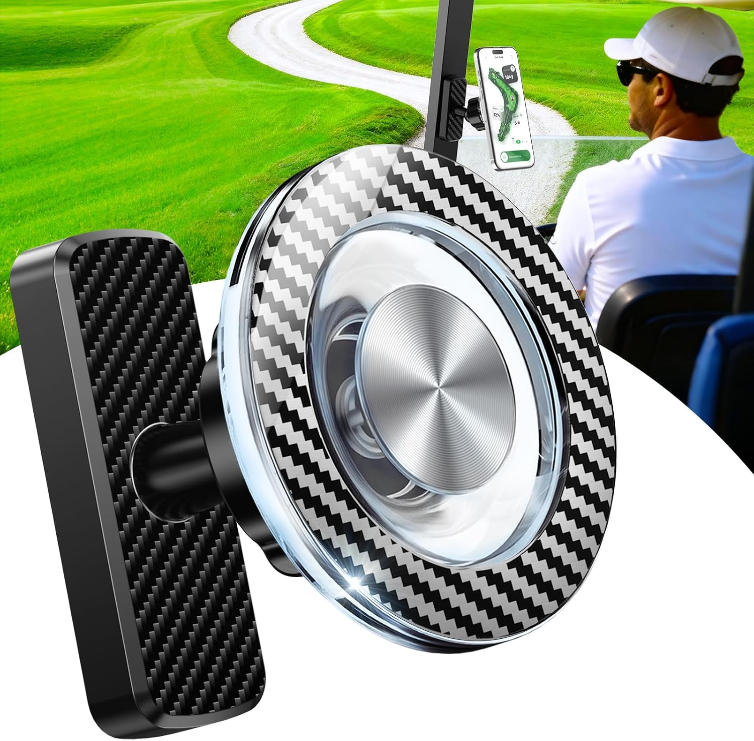 Legendary Magnetic Golf Cart Phone Holder — WeirdThingsToBuy weird find