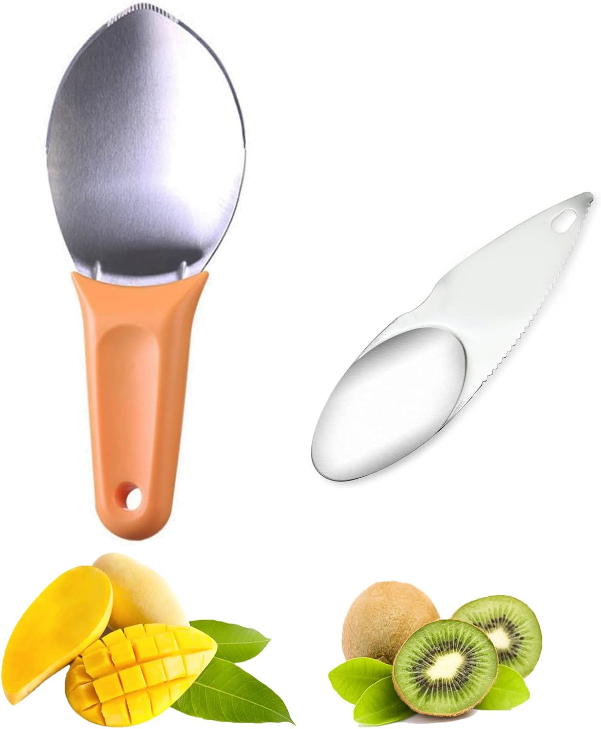 Legendary Mango Kiwi Slicer Cutter Stainless — WeirdThingsToBuy weird find