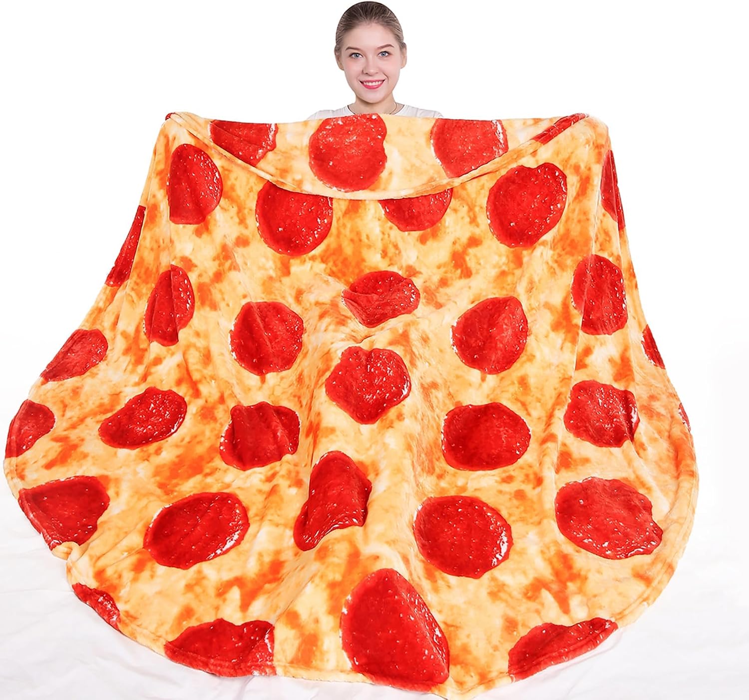 Legendary Mermaker Pepperoni Pizzas Blanket Adult — WeirdThingsToBuy weird find