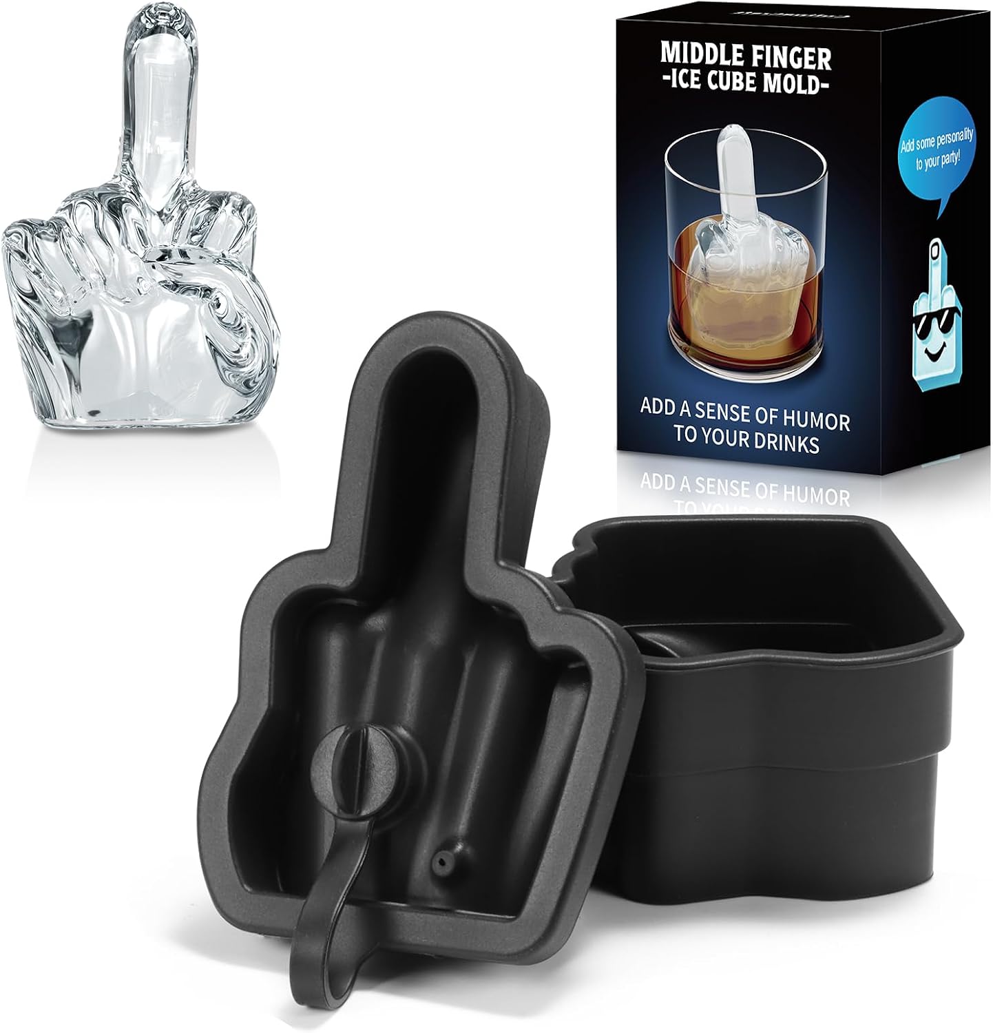 Legendary Middle Finger Whiskey Ice Cube — WeirdThingsToBuy weird find