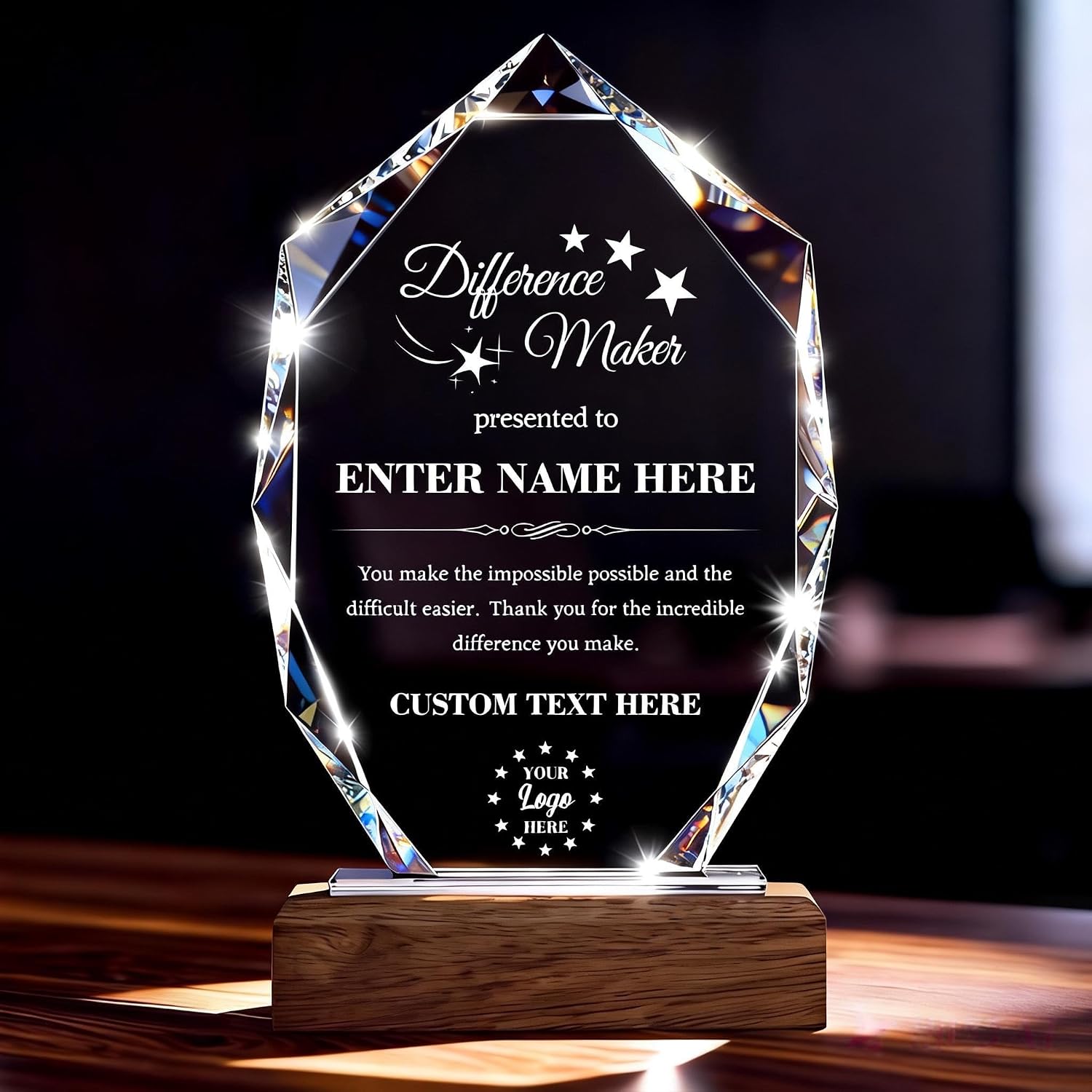 Legendary Nanfuncf Custom Crystal Trophy Award — WeirdThingsToBuy weird find