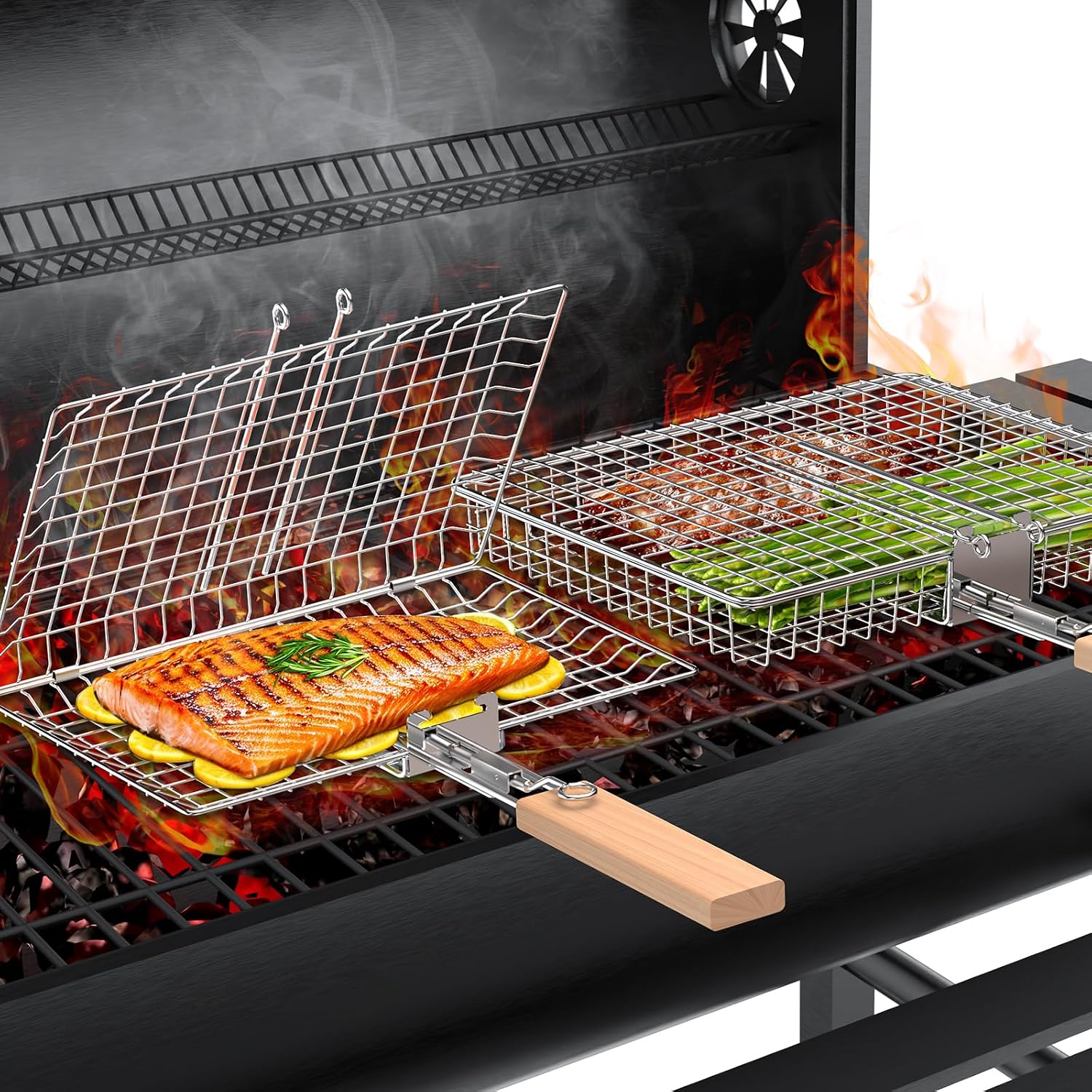 Legendary Nesting Grill Basket Set Bbq — WeirdThingsToBuy weird find
