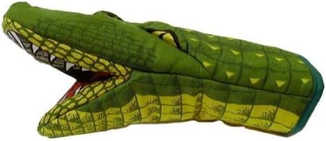 Legendary Novelty Alligator Oven Mitt Green — WeirdThingsToBuy weird find