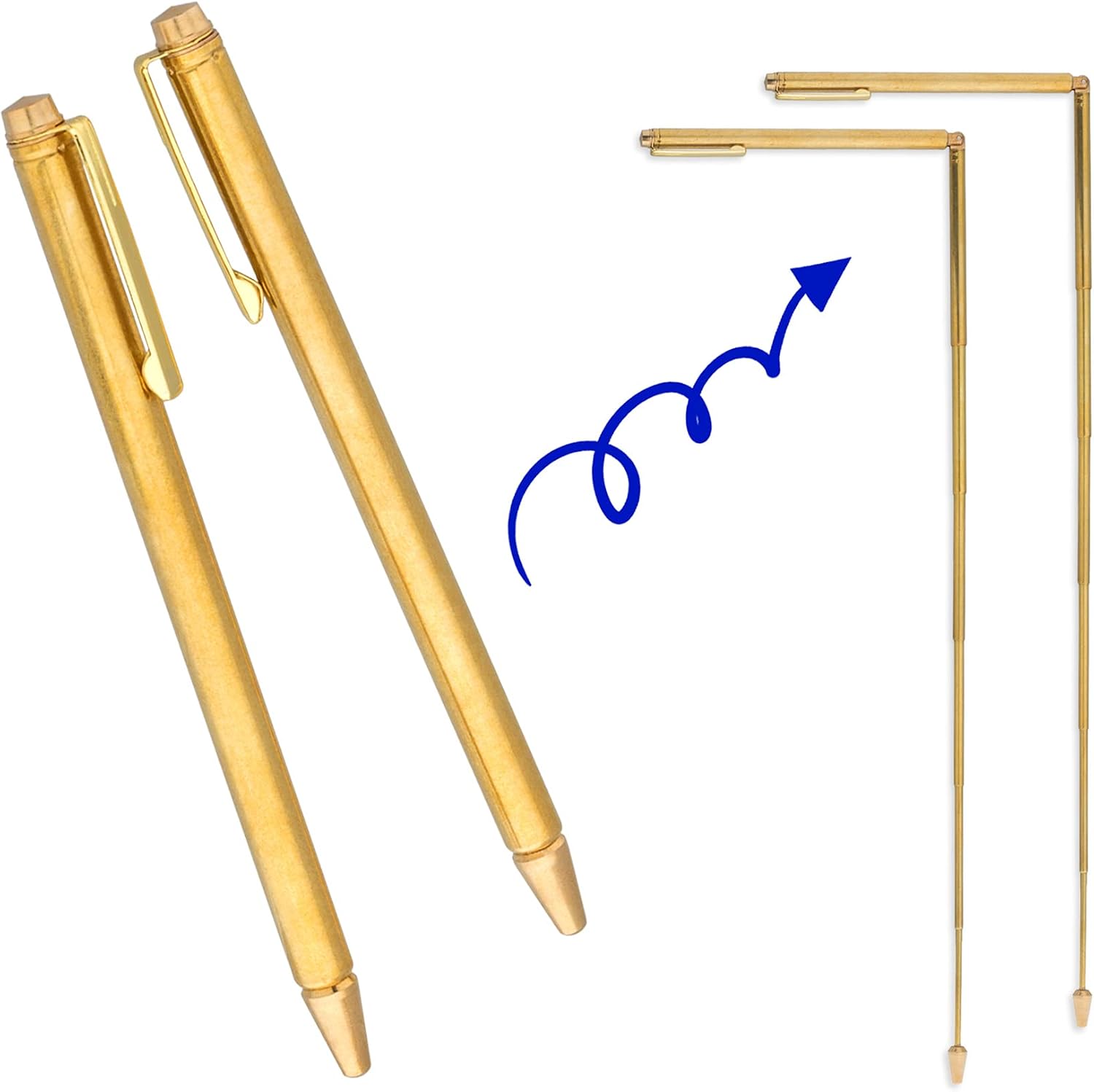 Legendary Oiiki 2pcs Dowsing Rods Retractable — WeirdThingsToBuy weird find