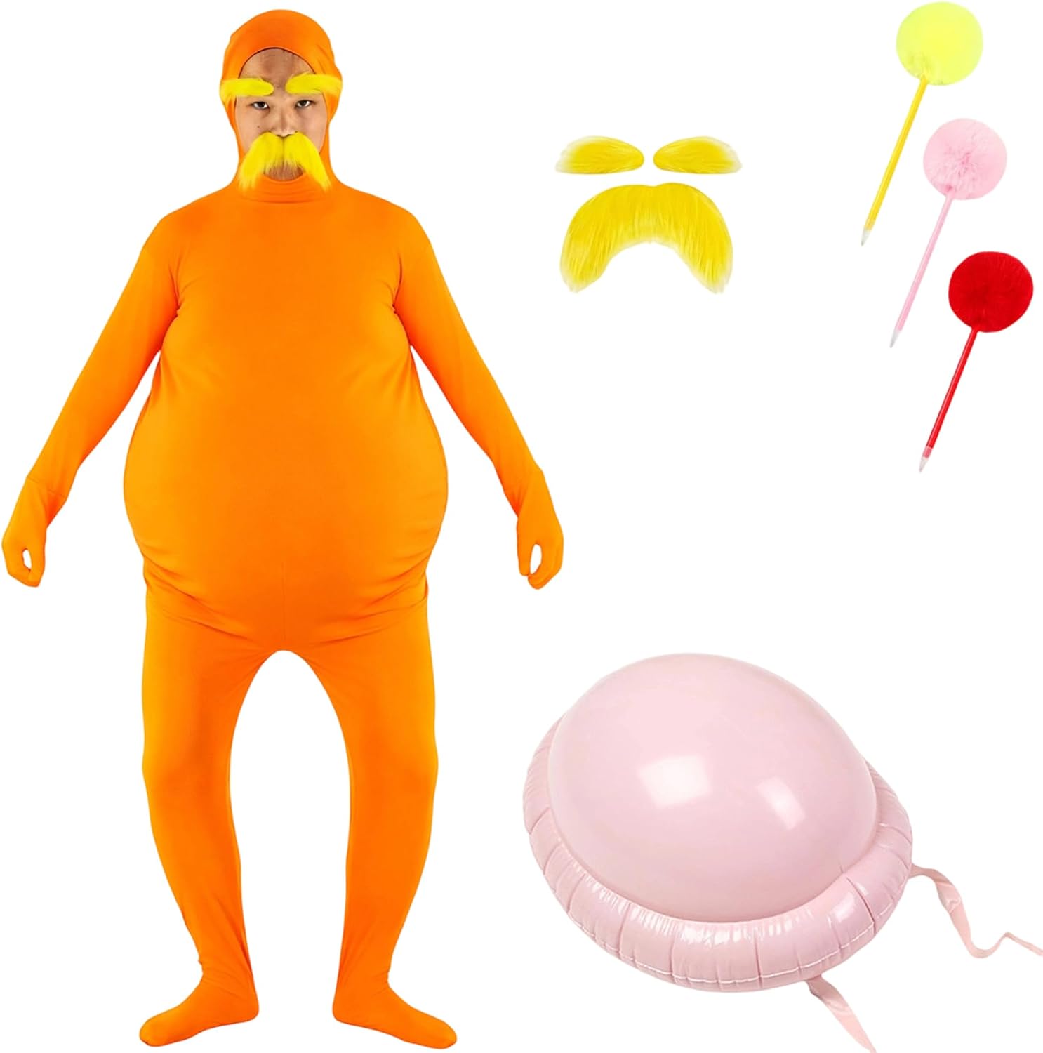 Legendary Orange Stretchy Spandex Bodysuit Halloween — WeirdThingsToBuy weird find