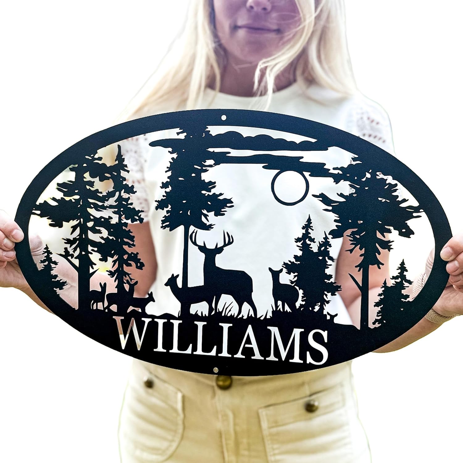 Legendary Personalized Outdoor Metal Deer Name — WeirdThingsToBuy weird find