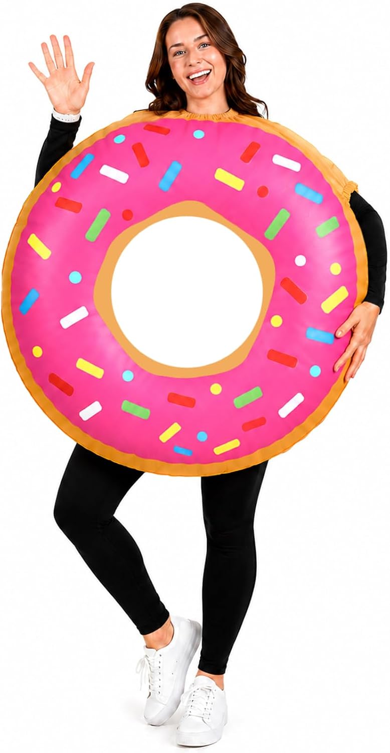 Legendary Pink Donut Inflatable Costume Halloween — WeirdThingsToBuy weird find