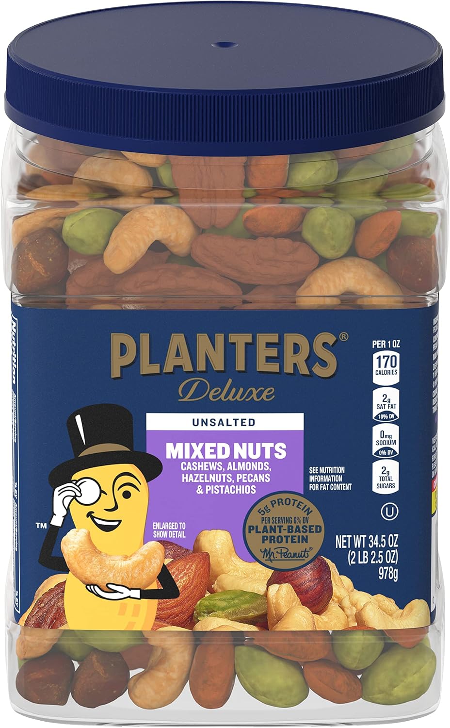 Legendary Planters Deluxe Unsalted Mixed Nuts — WeirdThingsToBuy weird find