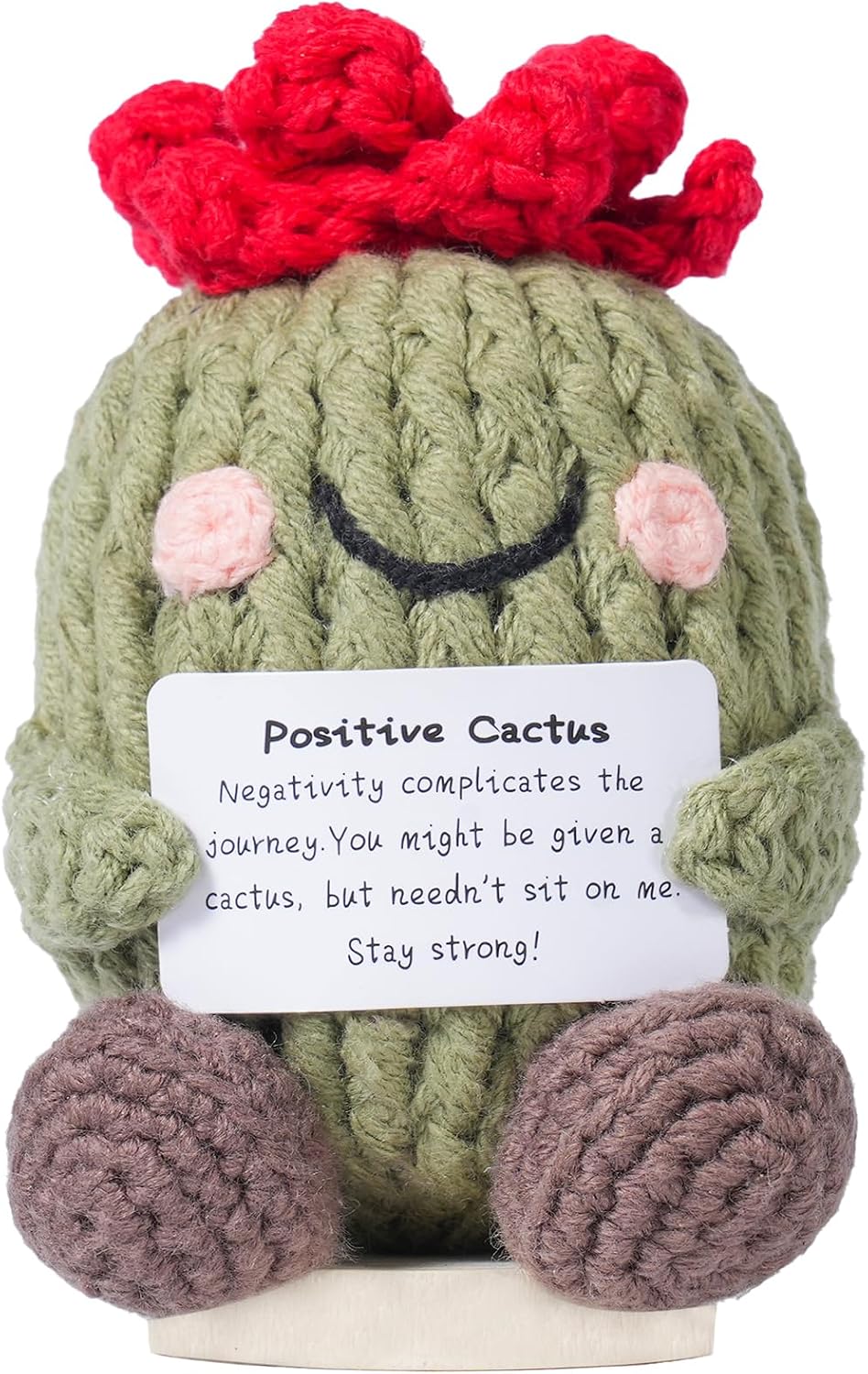 Legendary Positive Crochet Cactus Handmade Knitted — WeirdThingsToBuy weird find