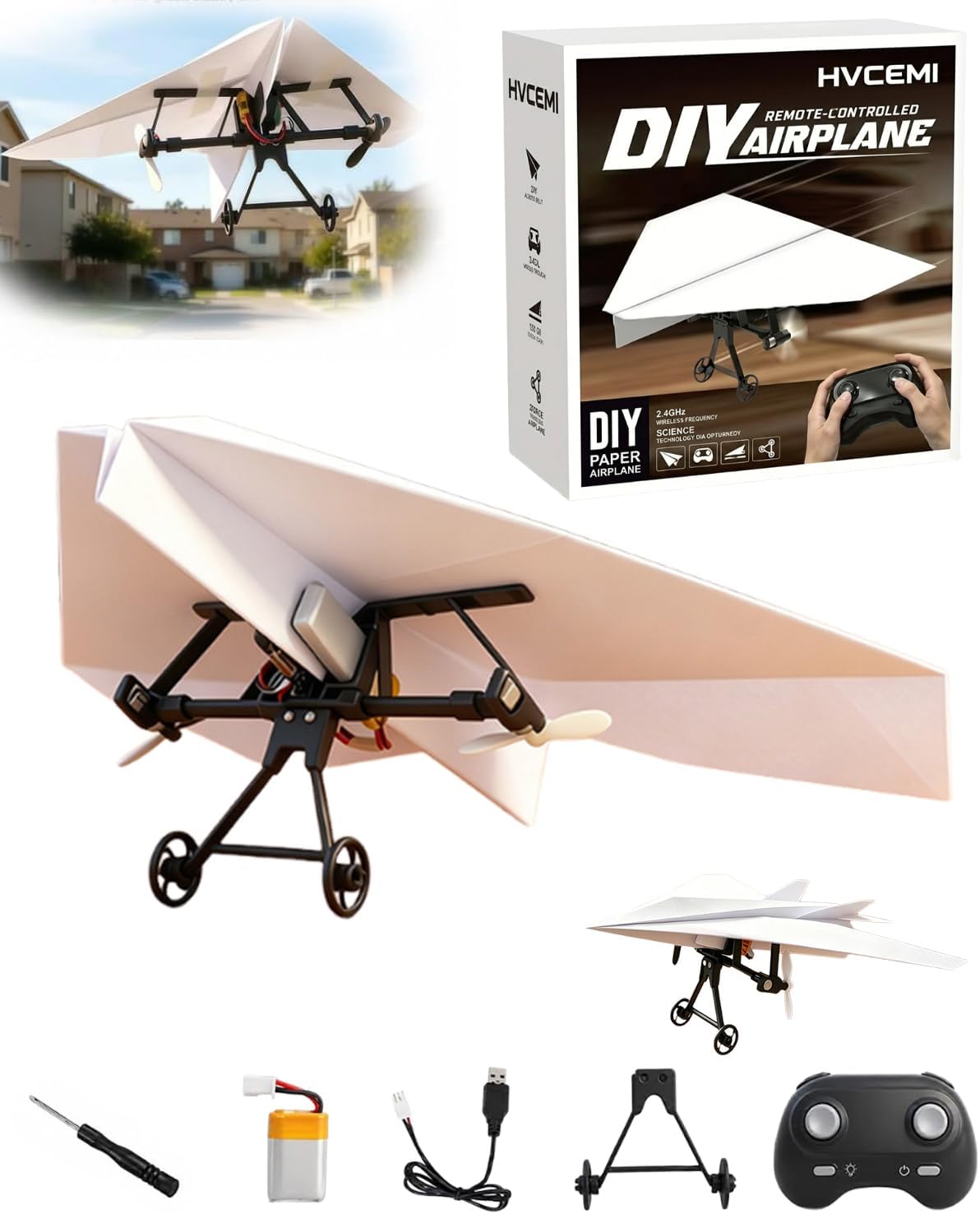 Legendary rc Paper Airplane Motor Kit — WeirdThingsToBuy weird find