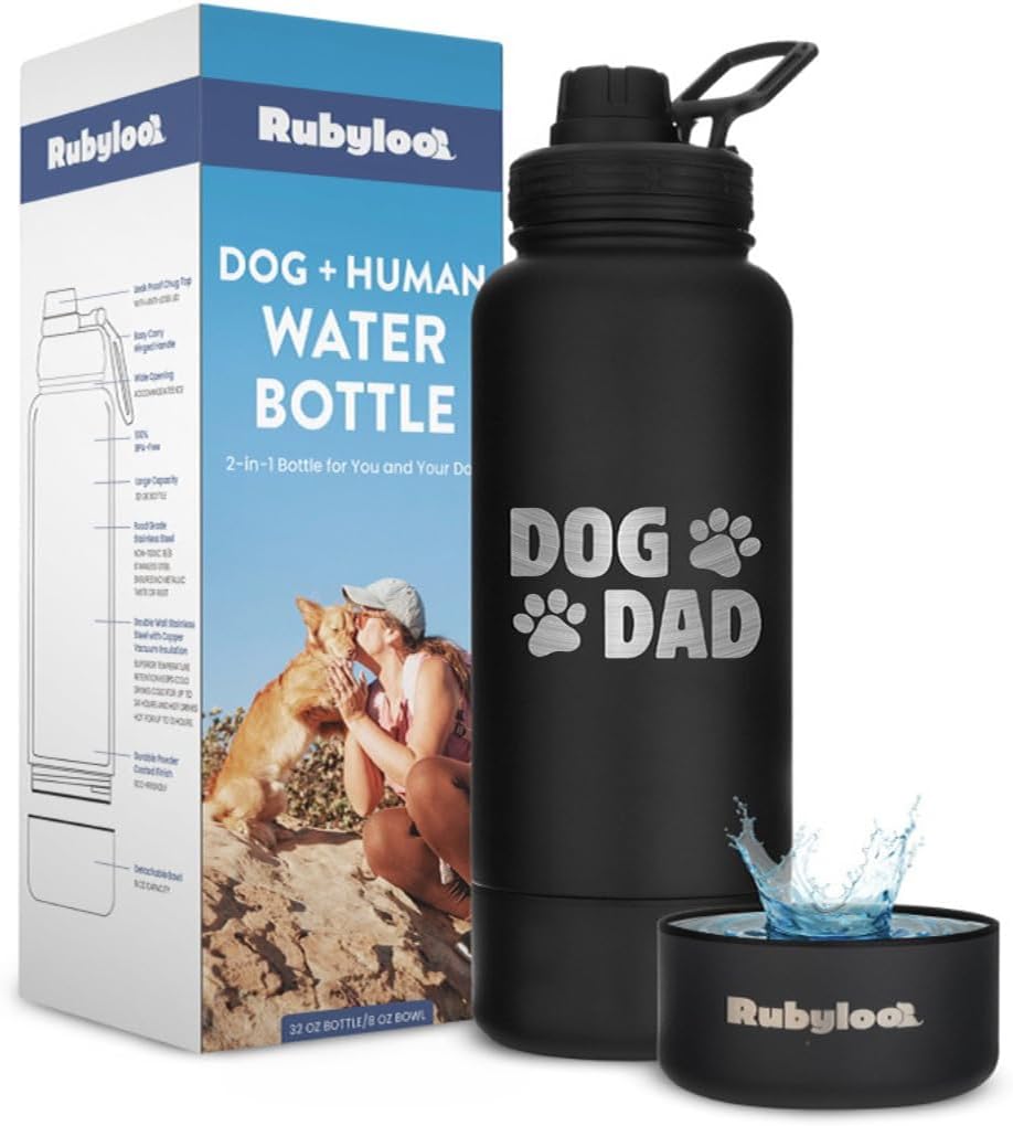 Legendary Rubyloo Dog Dad Water Bottle — WeirdThingsToBuy weird find