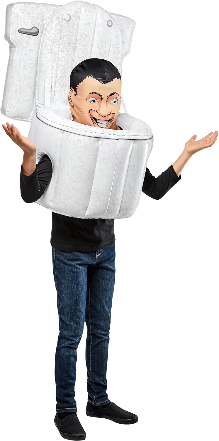 Legendary Skibidi Toilet Inflatable Costume Kids — WeirdThingsToBuy weird find