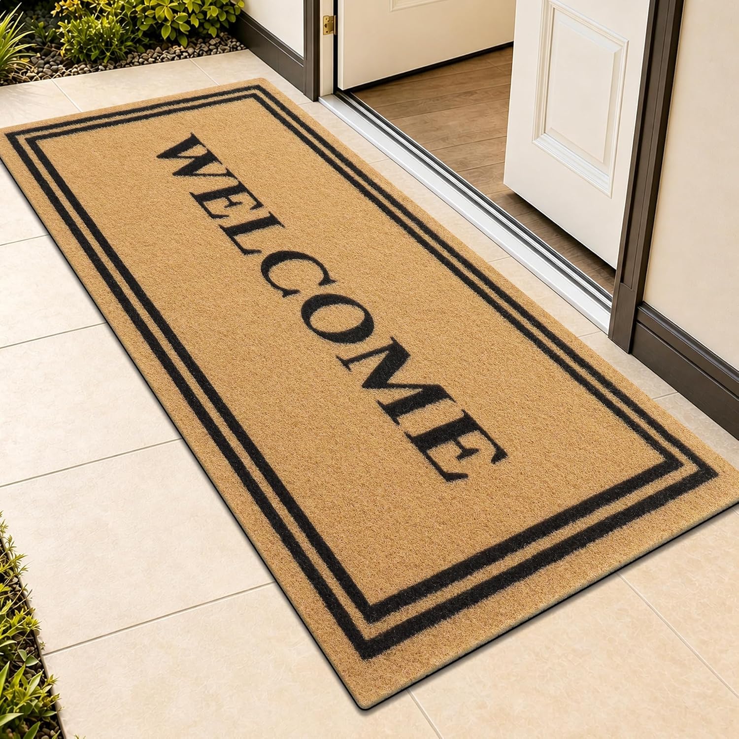 Legendary Smiry Front Door Mat Outside — WeirdThingsToBuy weird find