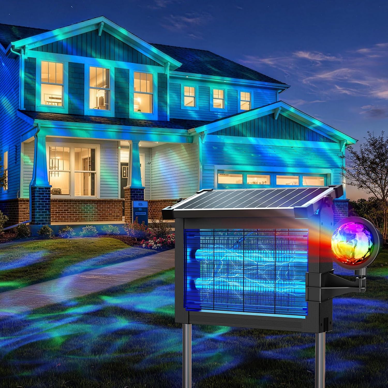 Legendary Solar Bug Zapper Outdoor Projector — WeirdThingsToBuy weird find
