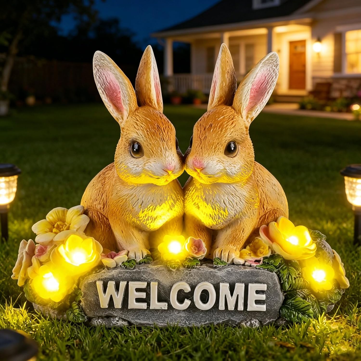 Legendary Solar Rabbit Garden Statue 5 — WeirdThingsToBuy weird find
