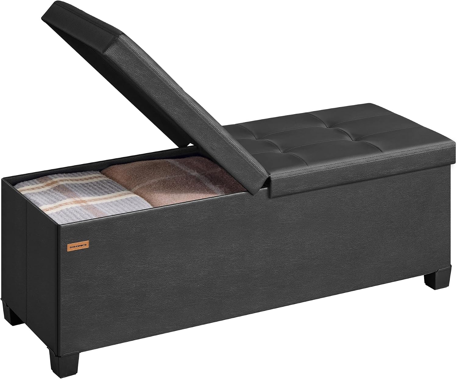 Legendary Songmics Storage Ottoman Bench Legs — WeirdThingsToBuy weird find