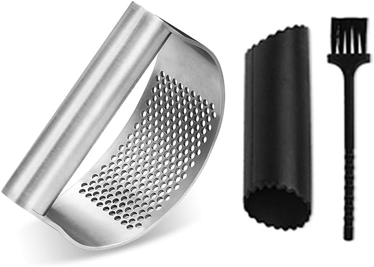 Legendary Stainless Steel Garlic Press Heavy — WeirdThingsToBuy weird find