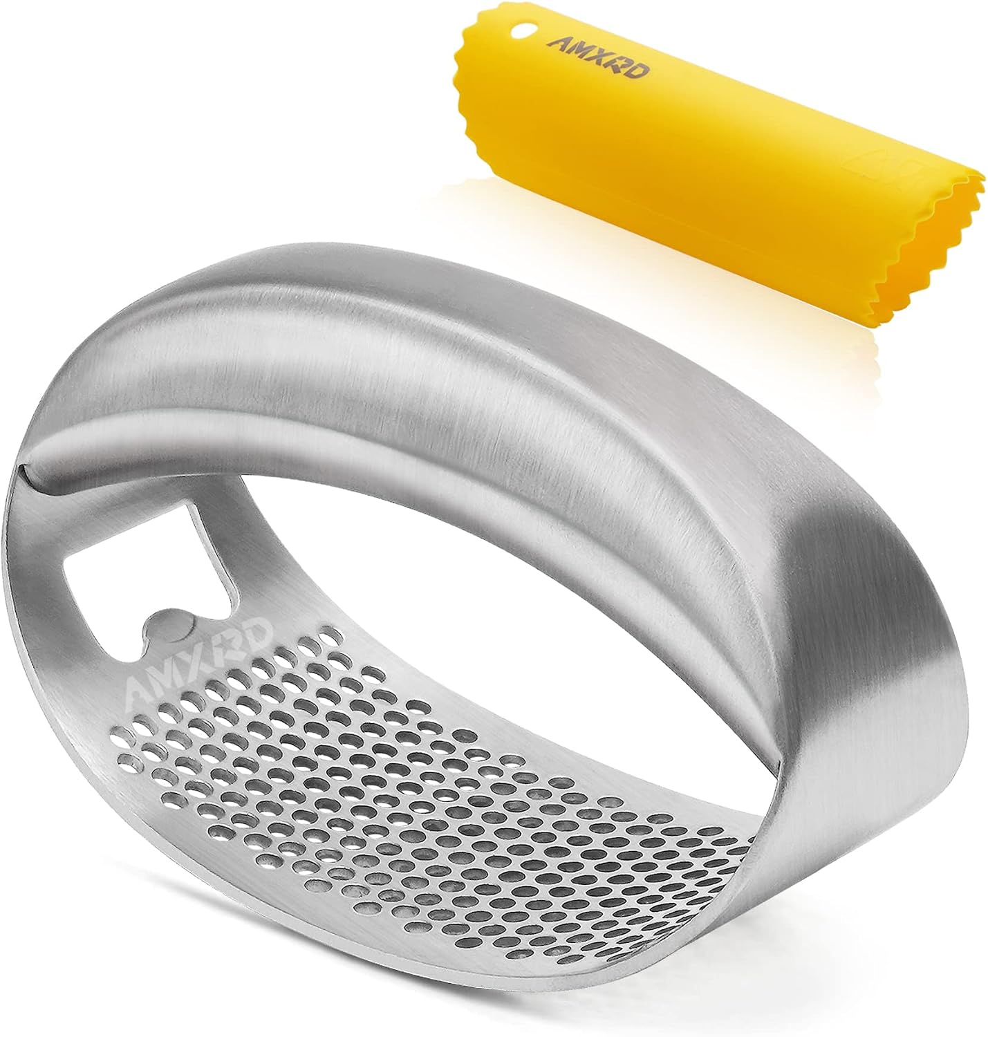 Legendary Stainless Steel Garlic Press Rocker — WeirdThingsToBuy weird find