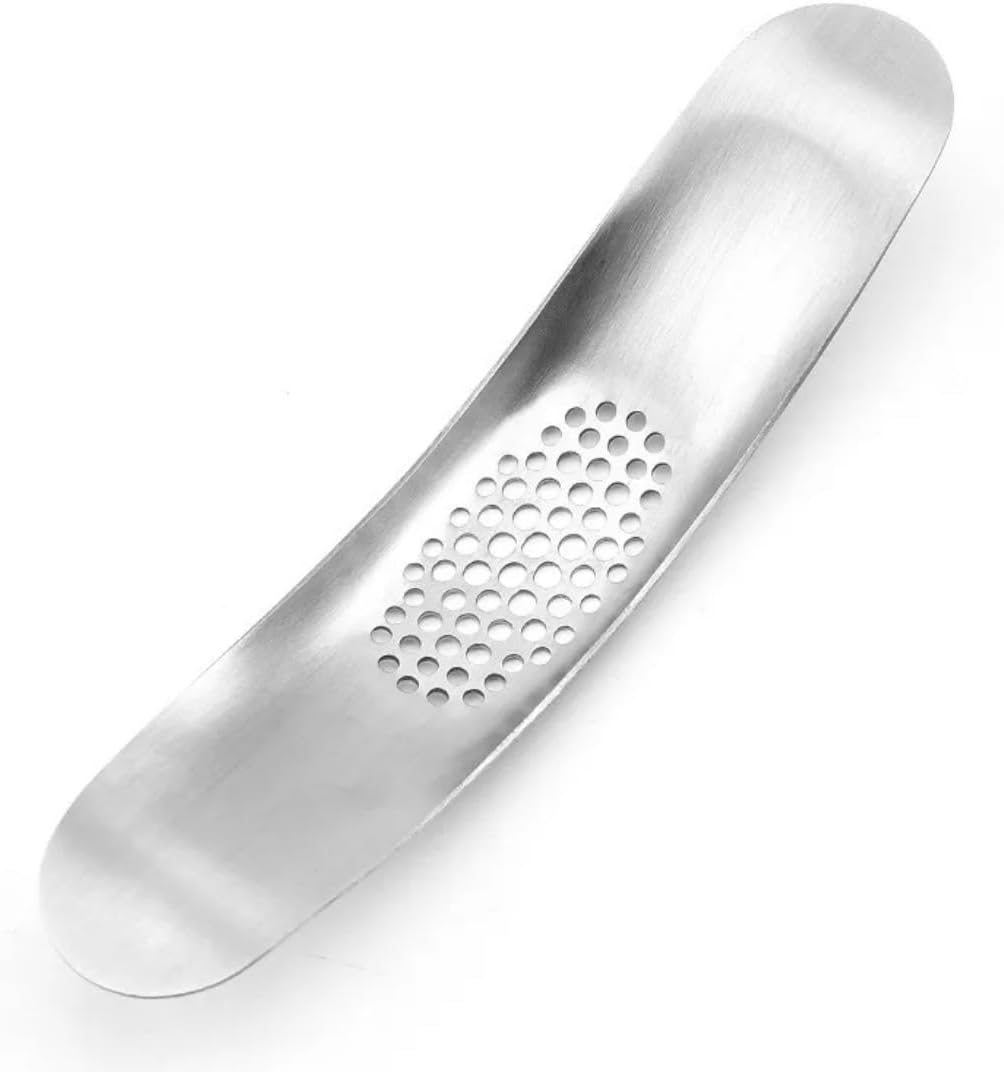Legendary Stainless Steel Garlic Press Rocker — WeirdThingsToBuy weird find