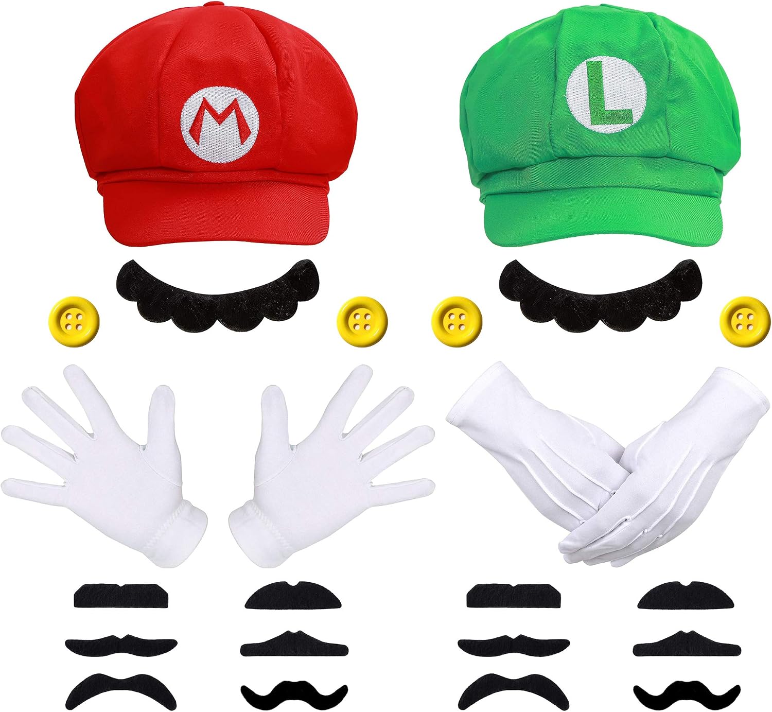 Legendary Super Bros Hats Accessories Set — WeirdThingsToBuy weird find
