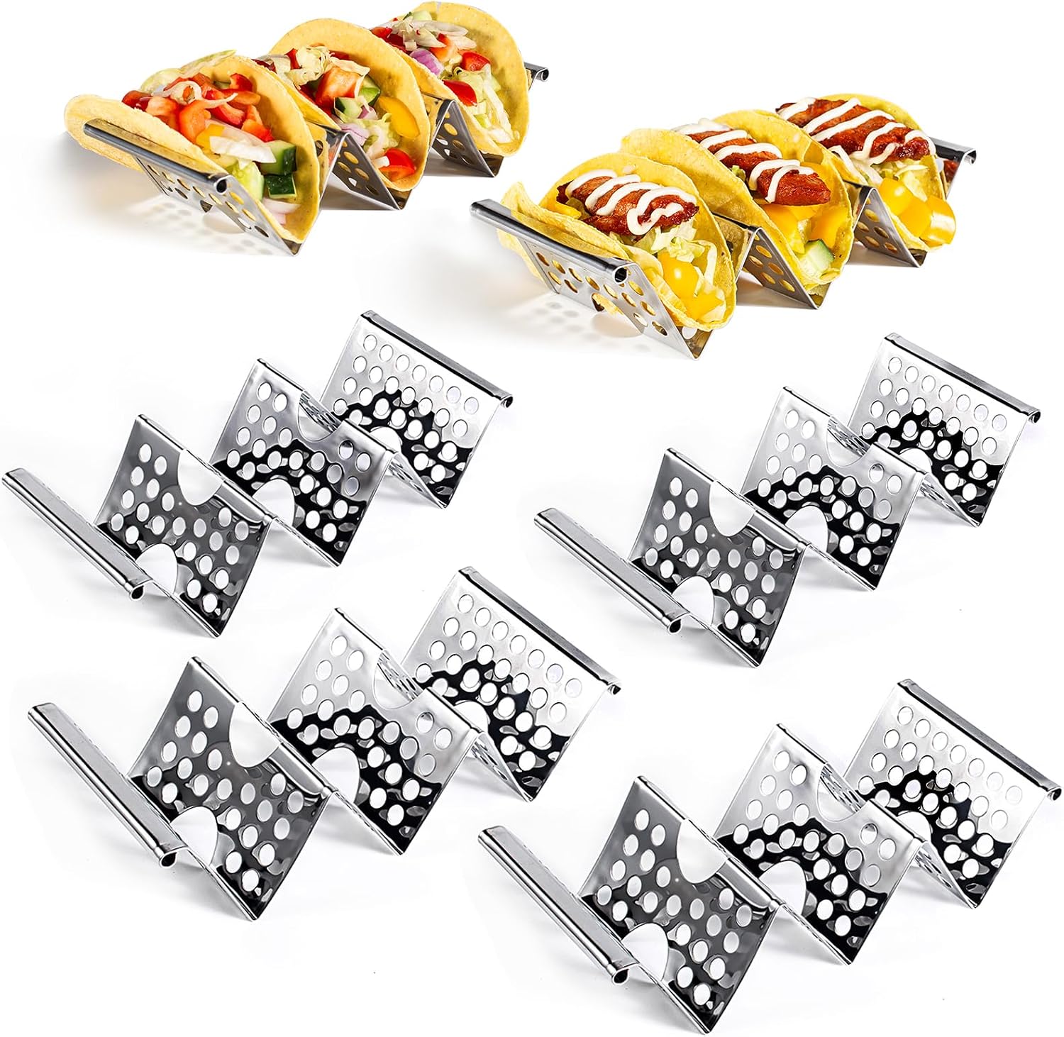 Legendary Taco Holders Stainless Steel Taco — WeirdThingsToBuy weird find
