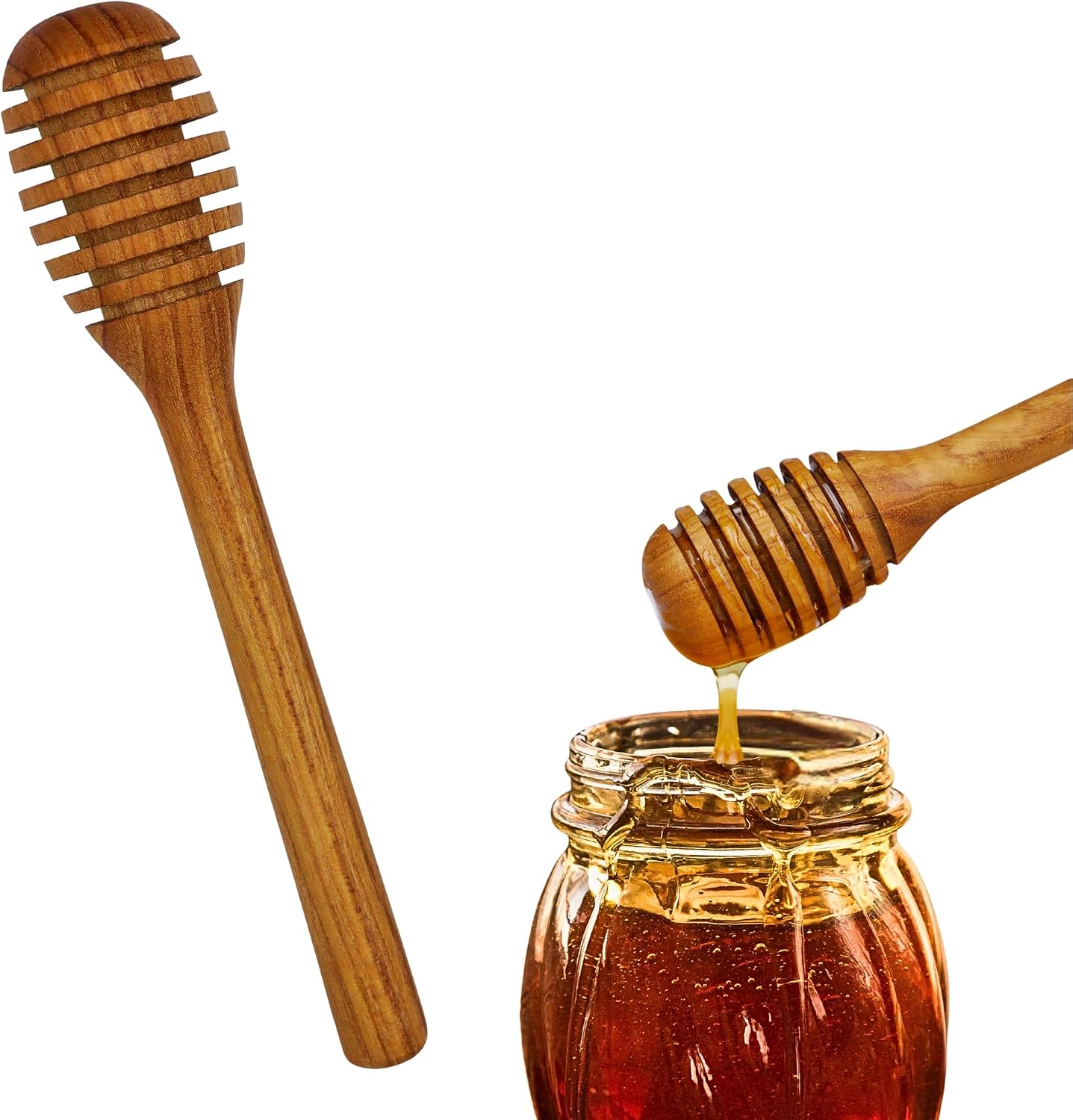 Legendary Teak Wood Honey Dipper Honey — WeirdThingsToBuy weird find