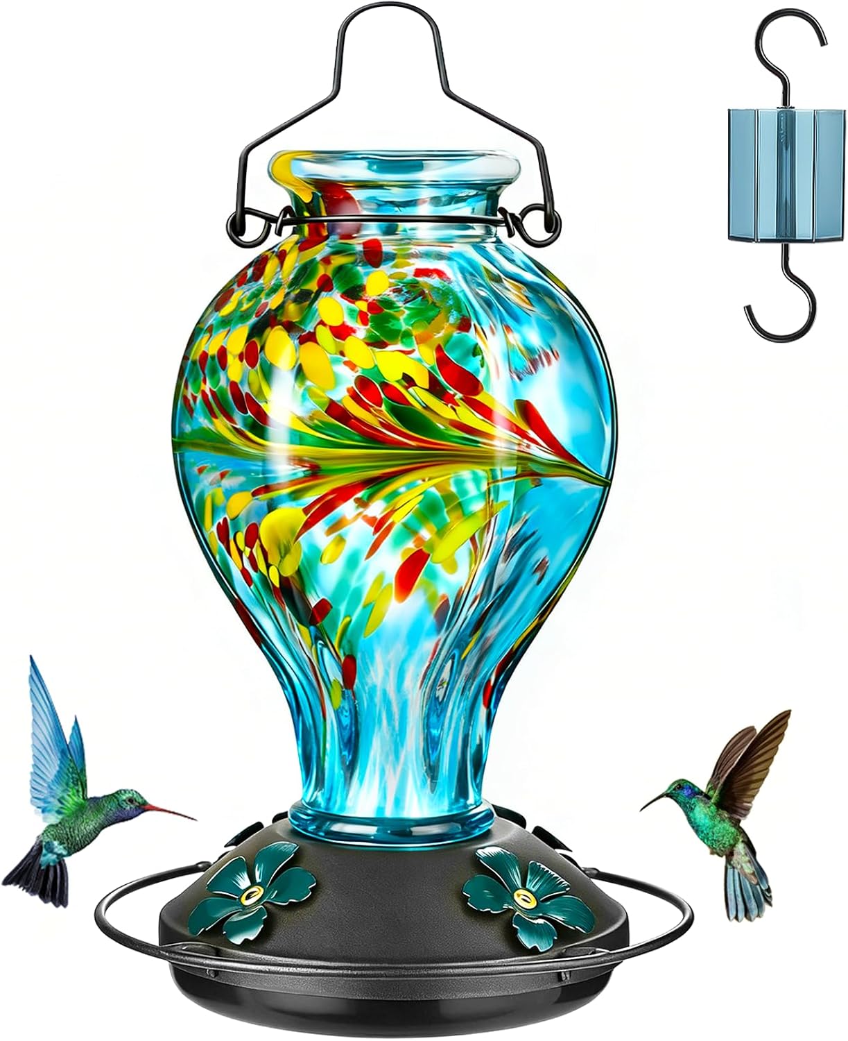 Legendary Tegarbed Hand Blown Glass Hummingbird — WeirdThingsToBuy weird find