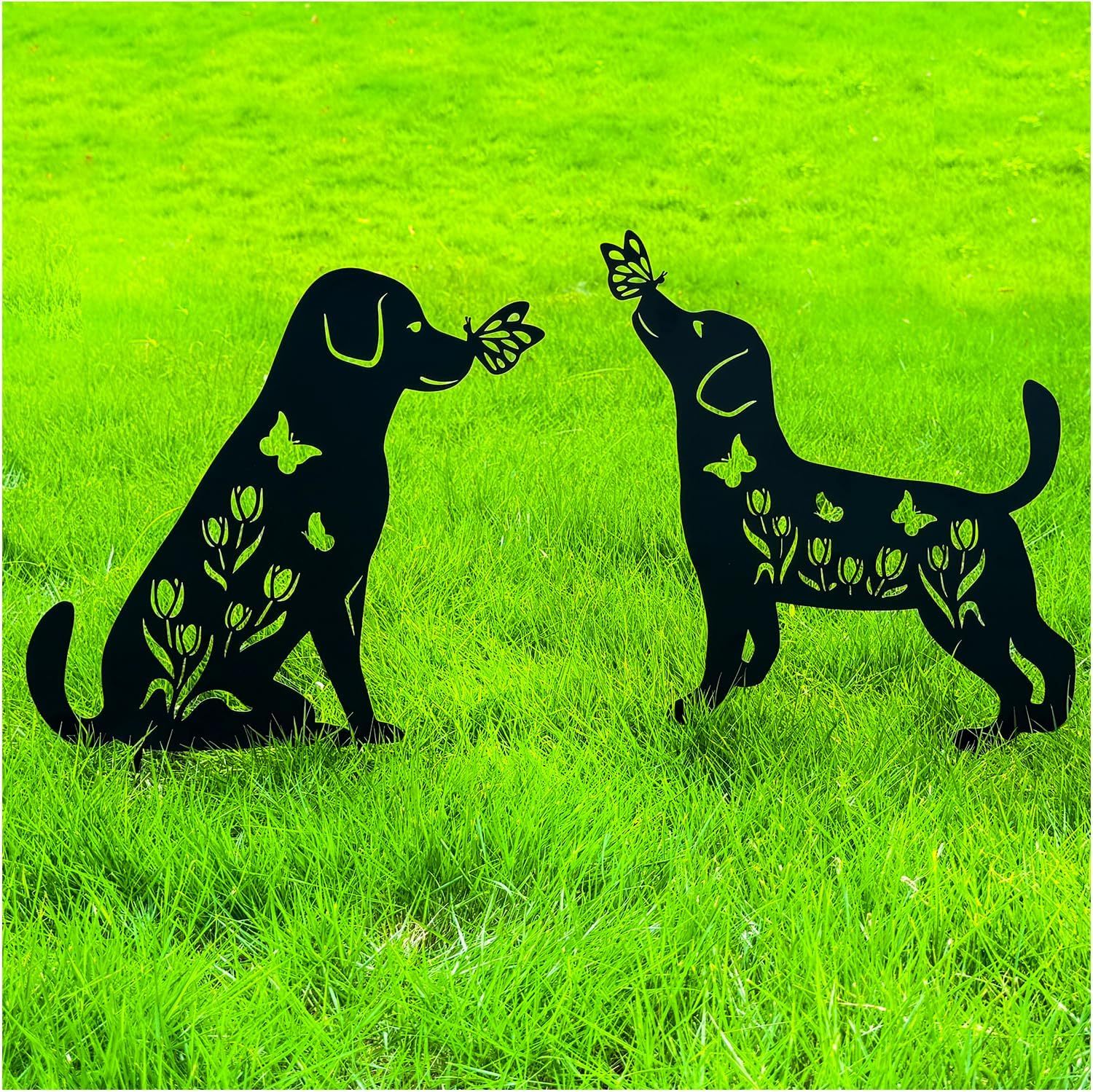 Legendary Tiggsy Dog Metal Decorative Garden — WeirdThingsToBuy weird find